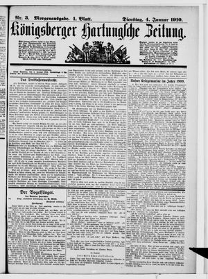 Königsberger Hartungsche Zeitung vom 04.01.1910