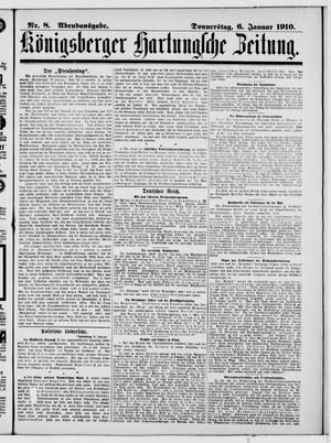 Königsberger Hartungsche Zeitung vom 06.01.1910