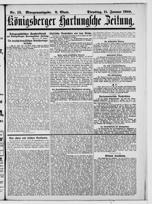 Königsberger Hartungsche Zeitung vom 11.01.1910