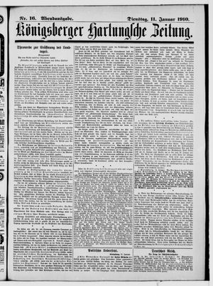 Königsberger Hartungsche Zeitung vom 11.01.1910