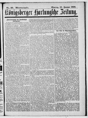 Königsberger Hartungsche Zeitung vom 17.01.1910