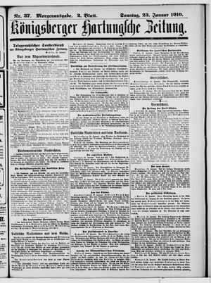 Königsberger Hartungsche Zeitung vom 23.01.1910