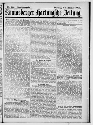 Königsberger Hartungsche Zeitung vom 24.01.1910