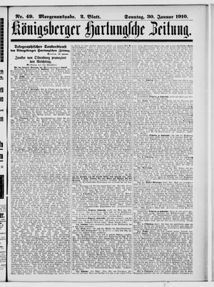 Königsberger Hartungsche Zeitung vom 30.01.1910
