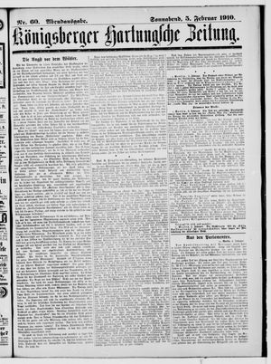 Königsberger Hartungsche Zeitung vom 05.02.1910