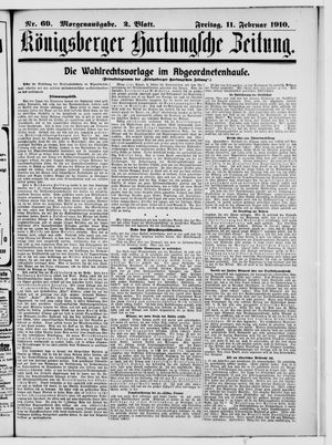 Königsberger Hartungsche Zeitung vom 11.02.1910