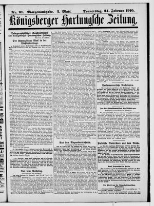 Königsberger Hartungsche Zeitung vom 24.02.1910
