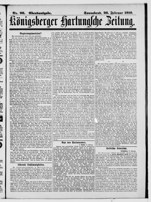 Königsberger Hartungsche Zeitung vom 26.02.1910