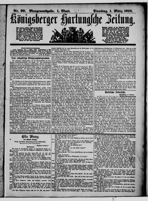 Königsberger Hartungsche Zeitung vom 01.03.1910