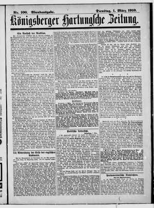 Königsberger Hartungsche Zeitung vom 01.03.1910