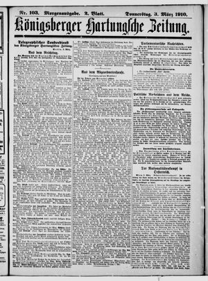 Königsberger Hartungsche Zeitung vom 03.03.1910