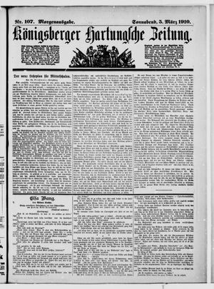 Königsberger Hartungsche Zeitung vom 05.03.1910