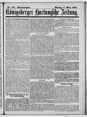 Königsberger Hartungsche Zeitung vom 07.03.1910