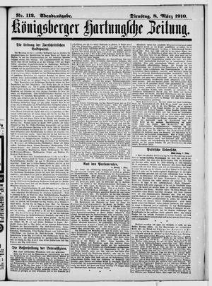 Königsberger Hartungsche Zeitung vom 08.03.1910