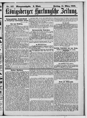 Königsberger Hartungsche Zeitung on Mar 11, 1910