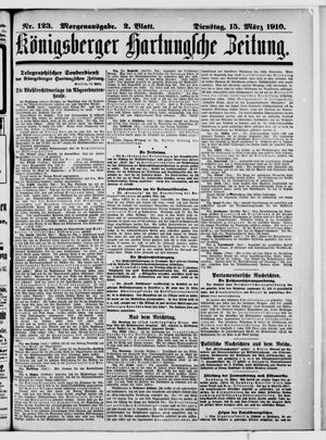 Königsberger Hartungsche Zeitung vom 15.03.1910