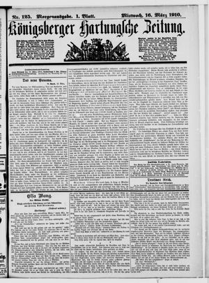 Königsberger Hartungsche Zeitung vom 16.03.1910