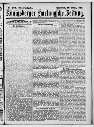 Königsberger Hartungsche Zeitung vom 16.03.1910