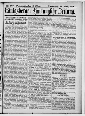 Königsberger Hartungsche Zeitung on Mar 17, 1910