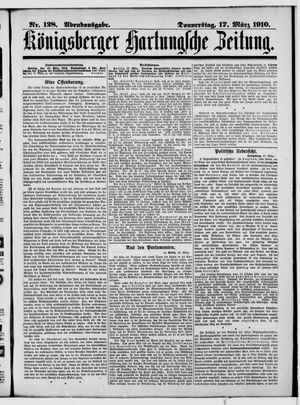 Königsberger Hartungsche Zeitung vom 17.03.1910