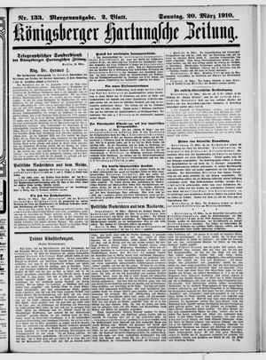 Königsberger Hartungsche Zeitung vom 20.03.1910