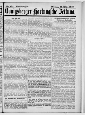 Königsberger Hartungsche Zeitung vom 21.03.1910