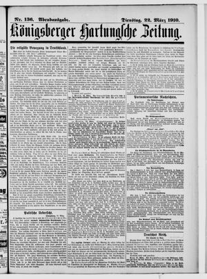 Königsberger Hartungsche Zeitung vom 22.03.1910