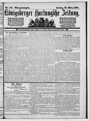 Königsberger Hartungsche Zeitung vom 25.03.1910