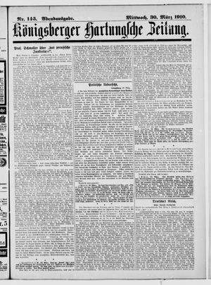 Königsberger Hartungsche Zeitung vom 30.03.1910