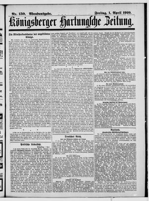 Königsberger Hartungsche Zeitung vom 01.04.1910
