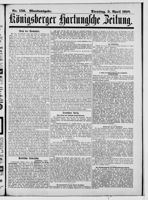 Königsberger Hartungsche Zeitung vom 05.04.1910