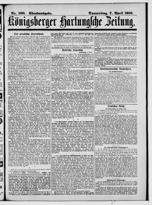 Königsberger Hartungsche Zeitung vom 07.04.1910