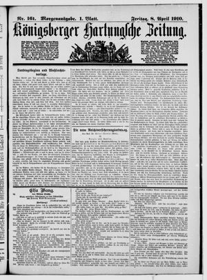 Königsberger Hartungsche Zeitung on Apr 8, 1910