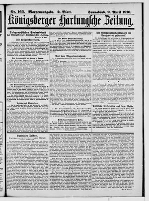 Königsberger Hartungsche Zeitung vom 09.04.1910