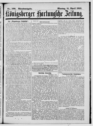 Königsberger Hartungsche Zeitung vom 11.04.1910