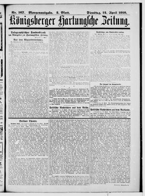 Königsberger Hartungsche Zeitung on Apr 12, 1910