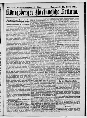 Königsberger Hartungsche Zeitung vom 16.04.1910