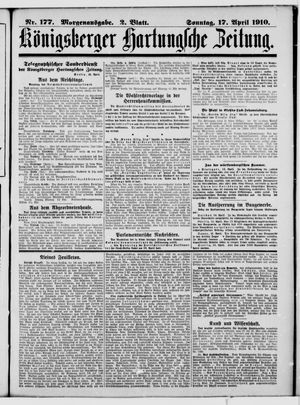 Königsberger Hartungsche Zeitung on Apr 17, 1910