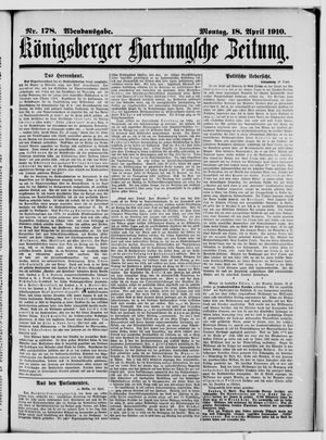 Königsberger Hartungsche Zeitung vom 18.04.1910