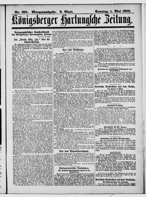 Königsberger Hartungsche Zeitung vom 01.05.1910