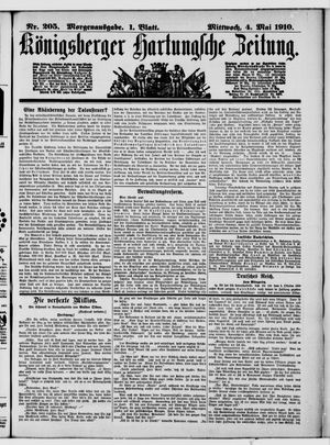 Königsberger Hartungsche Zeitung vom 04.05.1910