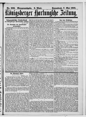 Königsberger Hartungsche Zeitung vom 07.05.1910