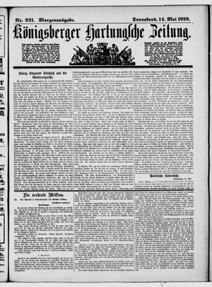 Königsberger Hartungsche Zeitung vom 14.05.1910