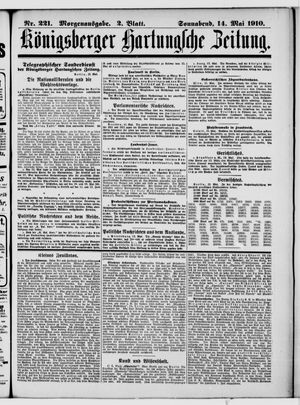 Königsberger Hartungsche Zeitung vom 14.05.1910