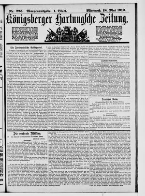 Königsberger Hartungsche Zeitung vom 18.05.1910
