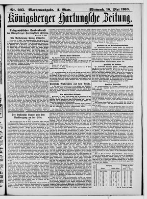 Königsberger Hartungsche Zeitung vom 18.05.1910