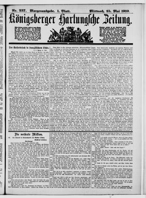 Königsberger Hartungsche Zeitung vom 25.05.1910