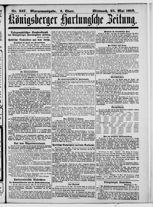 Königsberger Hartungsche Zeitung vom 25.05.1910