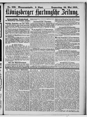 Königsberger Hartungsche Zeitung vom 26.05.1910
