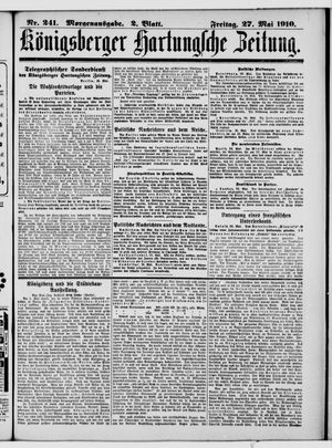 Königsberger Hartungsche Zeitung vom 27.05.1910